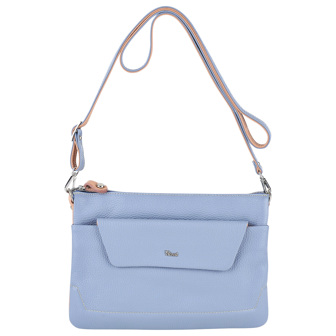 Bruno Rossi Женская кожаная сумка через плечо