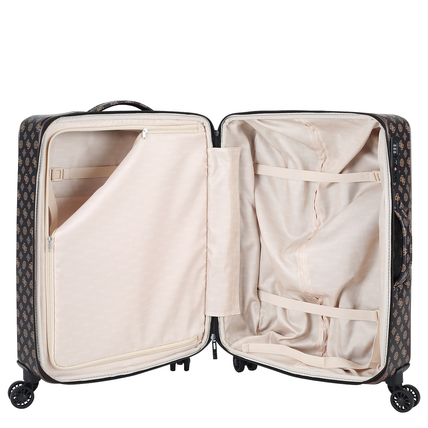 Чемодан средний M из полиурeтана Guess Peony