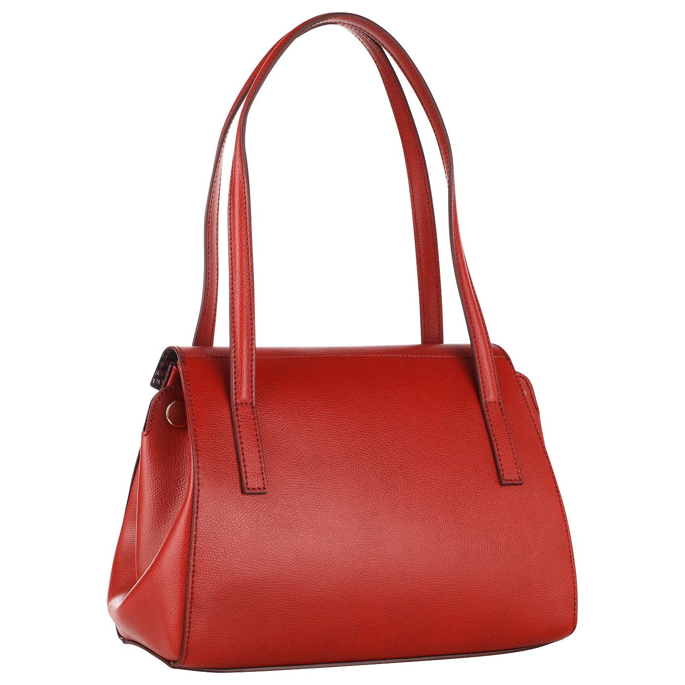 Красная кожаная сумка Carlo Salvatelli Lord