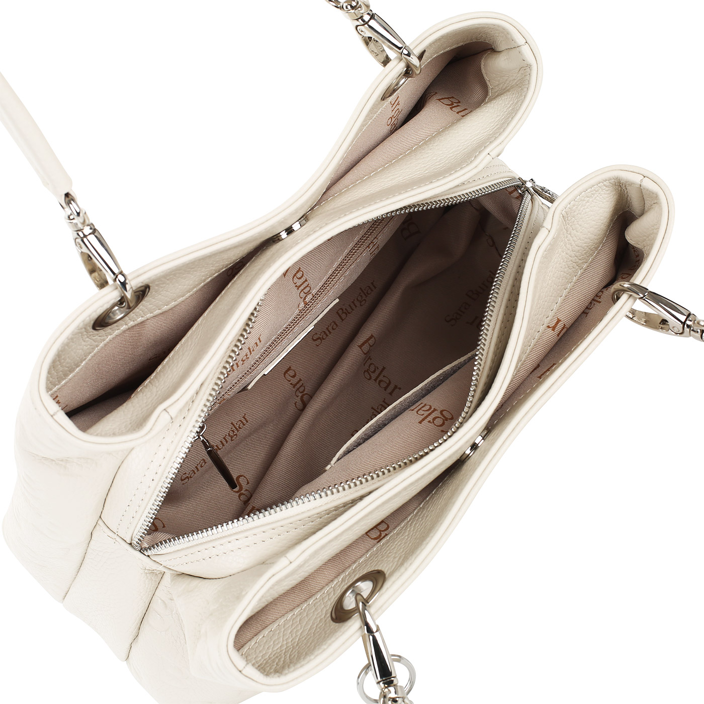 Кожаная сумка с тремя отделами Sara Burglar Ariel Person