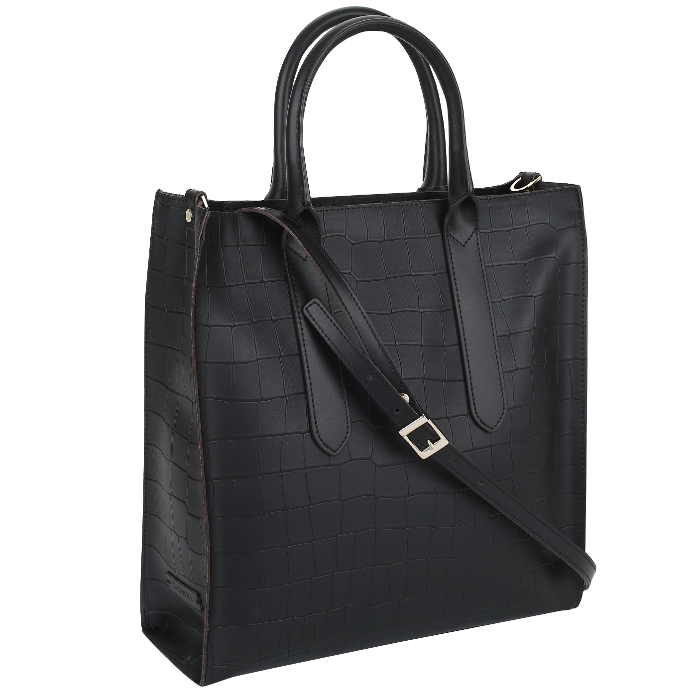 Сумка из черной кожи Ripani Cannella