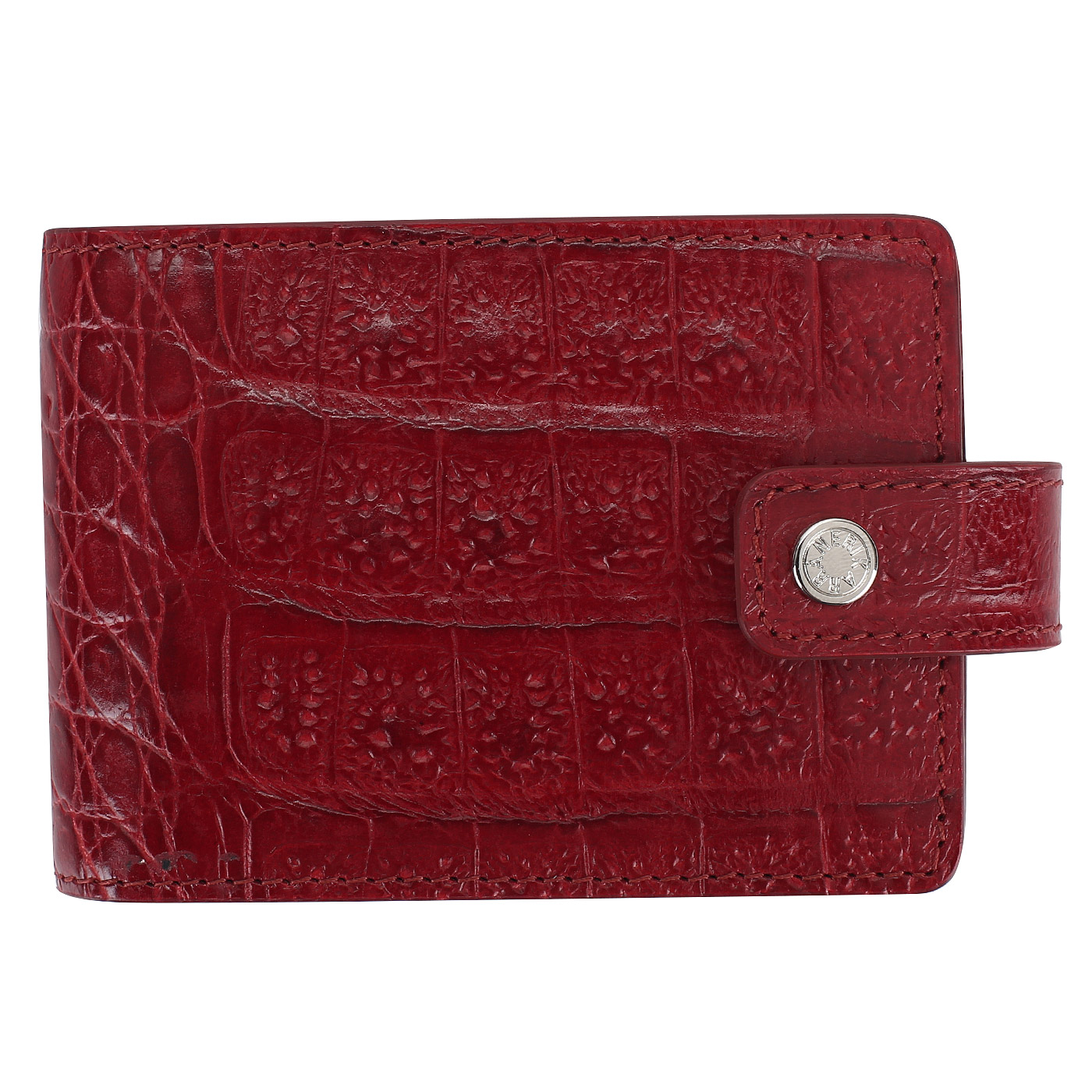 Neri Karra Визитница из бордовой кожи