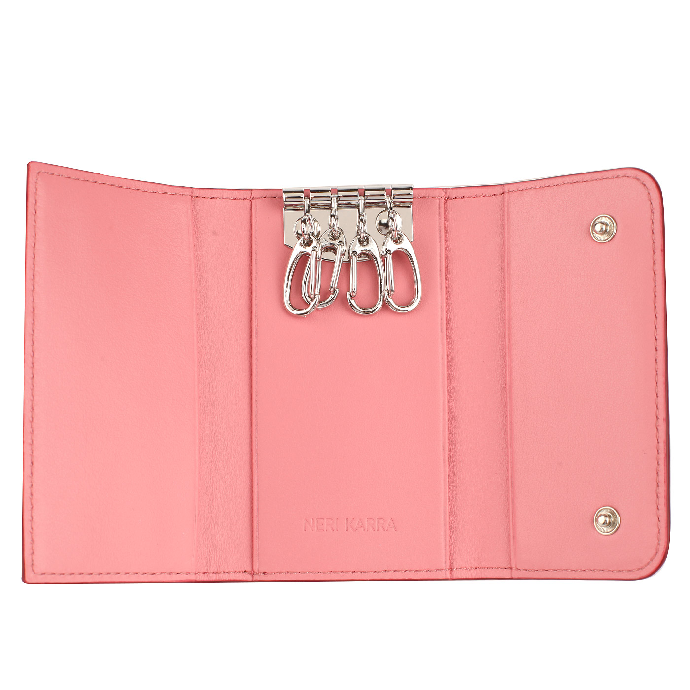 Ключница из розовой кожи Neri Karra 
