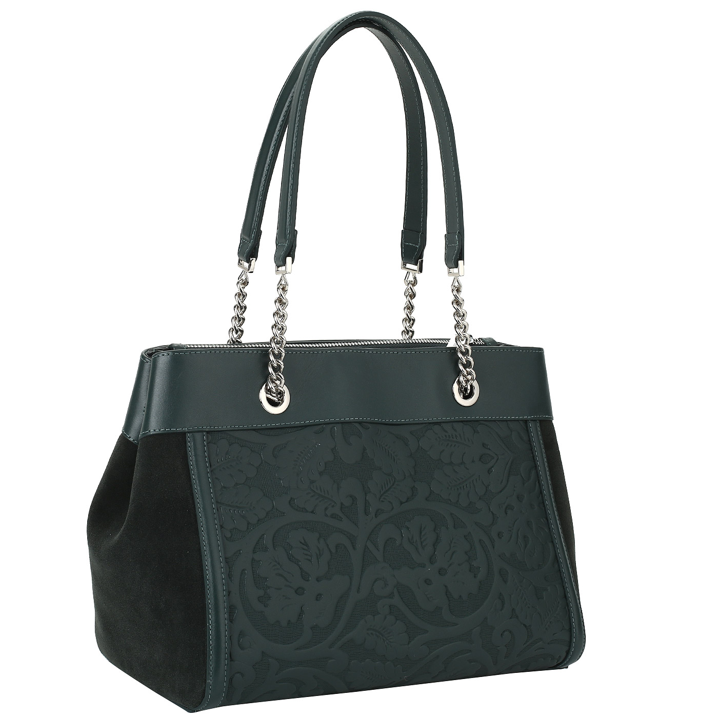 Комбинированная сумка с тиснением Aurelli 