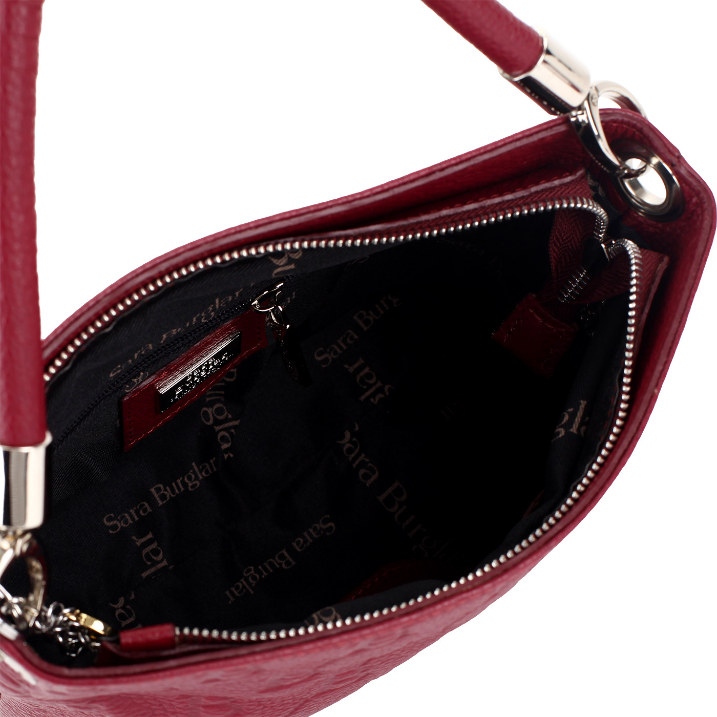 Кожаная сумочка с логотипом бренда Sara Burglar Ariel Person