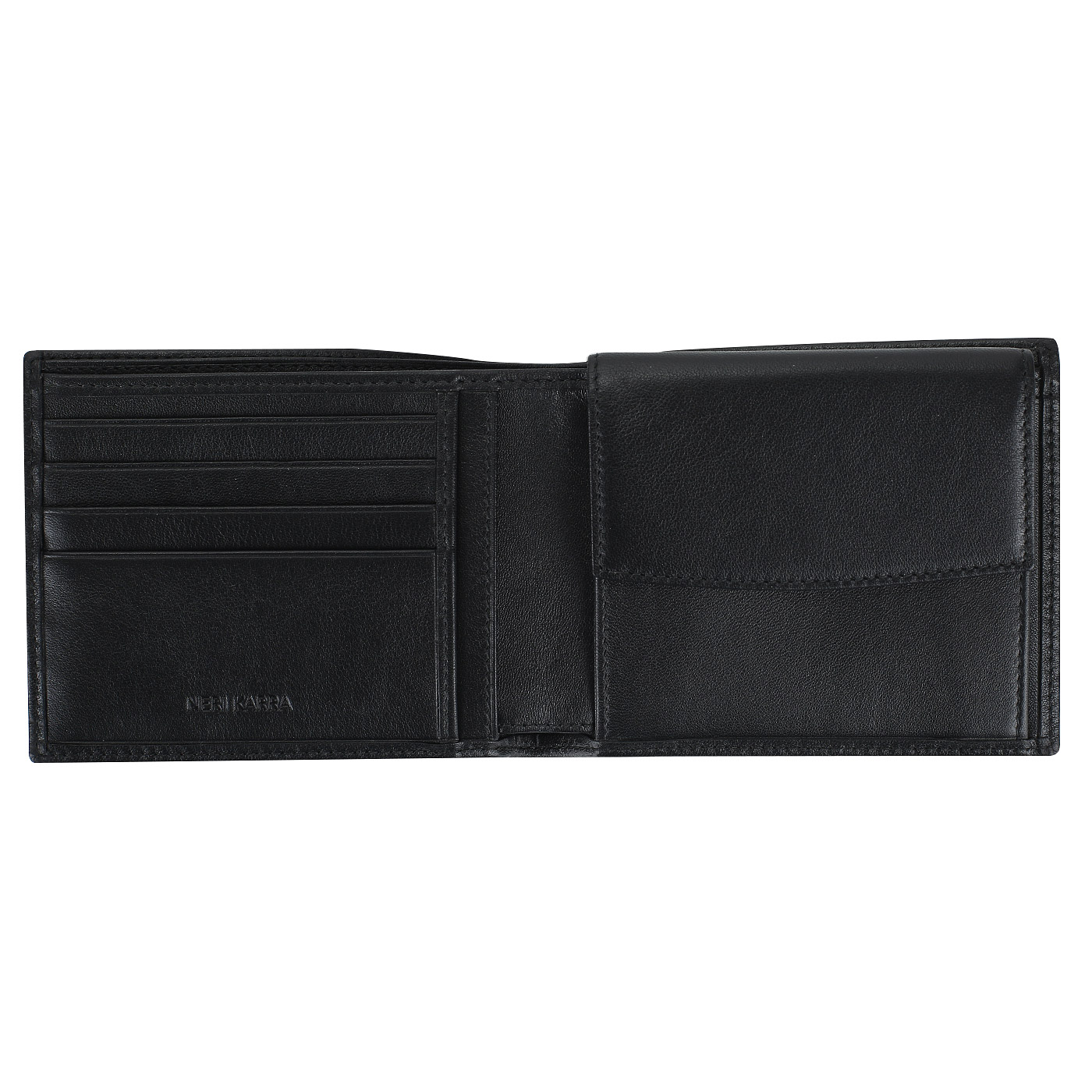 Черный кожаный кошелек Neri Karra 