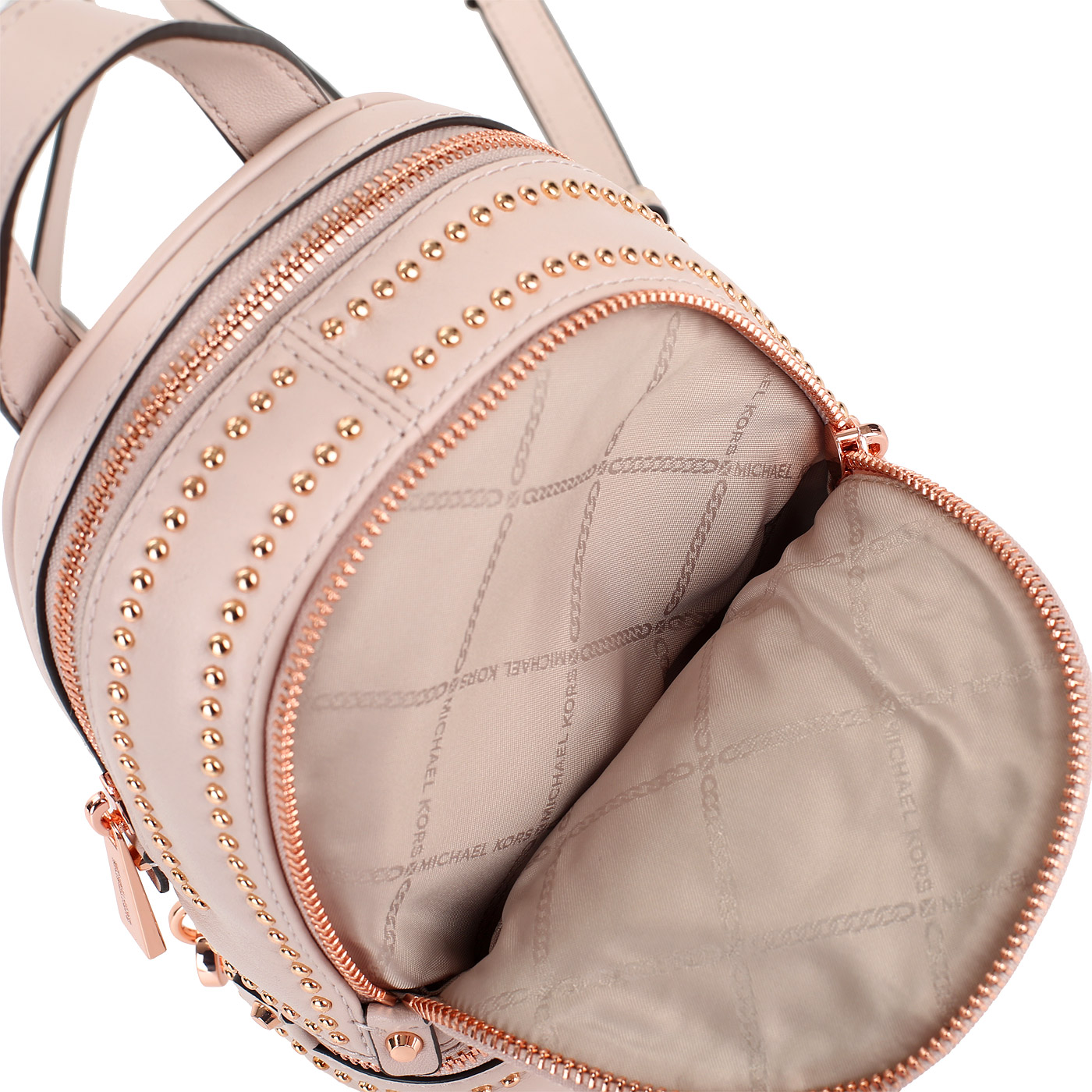 Кожаный рюкзачок с декором Michael Kors Rhea Zip