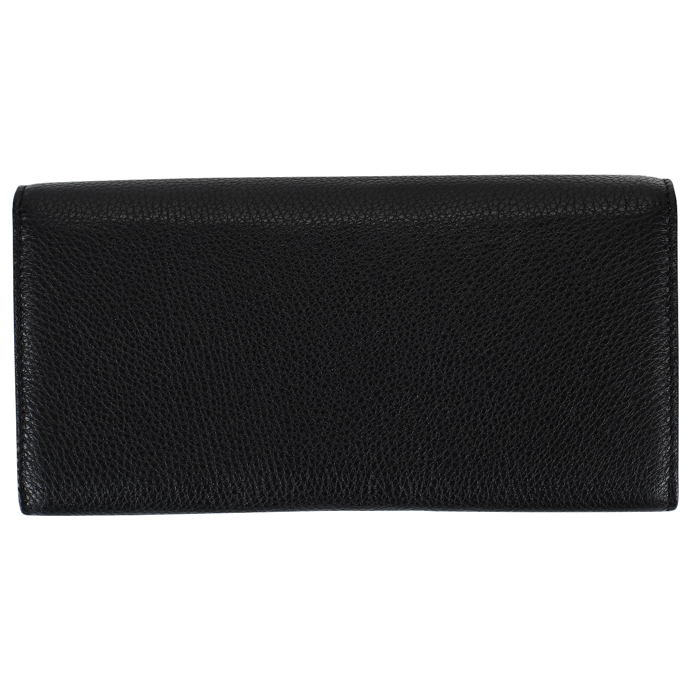 Черное кожаное портмоне на полную купюру Coccinelle Metallic Soft