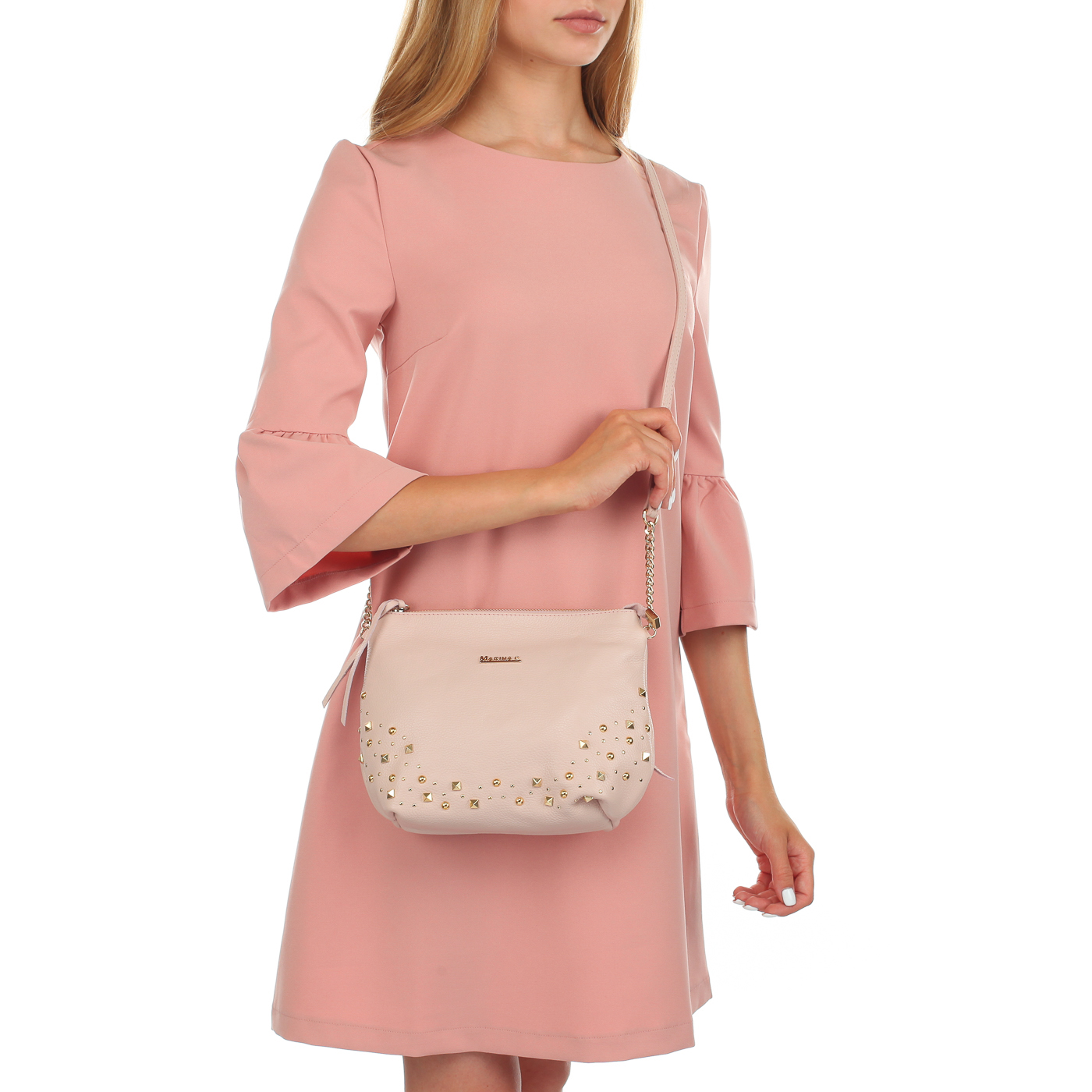 Мягкая сумочка из кожи Marina Creazioni 