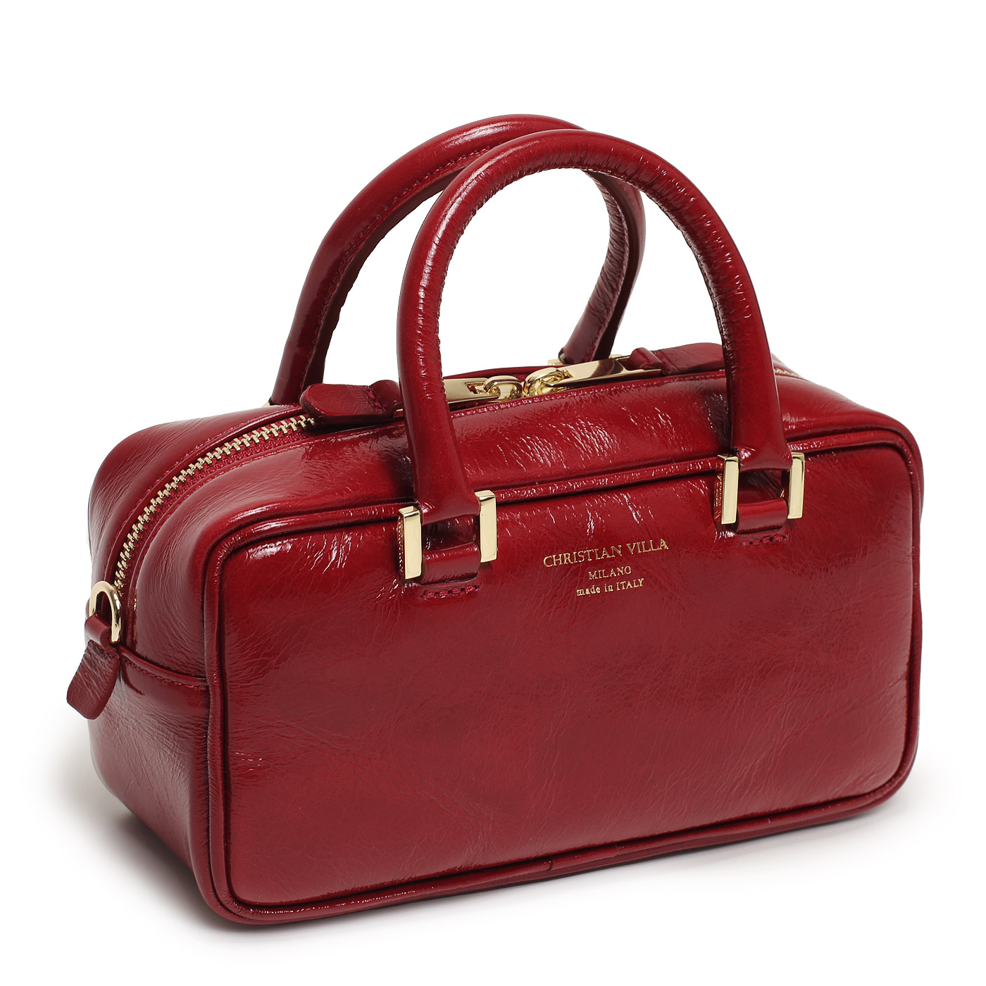 Кожаная сумка Christian Villa Athene Vernice