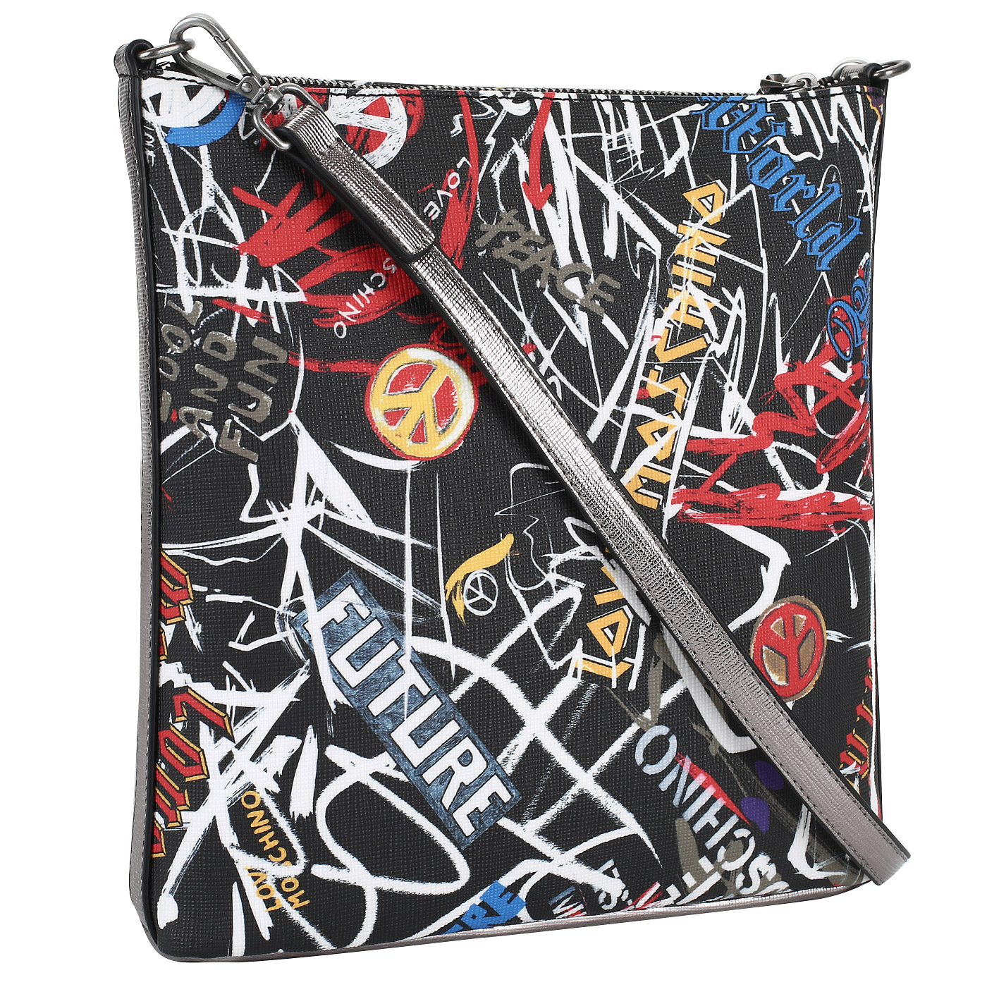 Сумочка с принтом Love Moschino LM prints