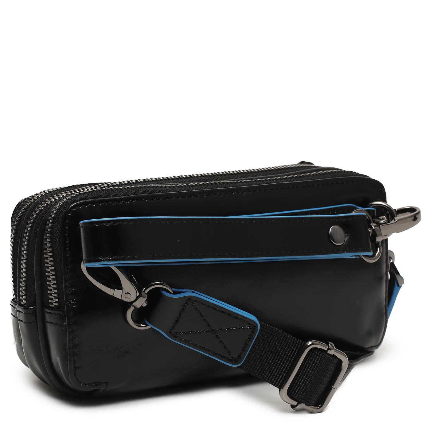 Кожаная визитка Piquadro Blue square