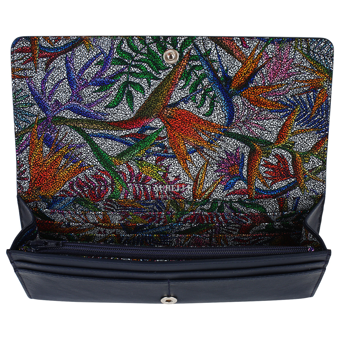 Портмоне со съемным отделением на молнии Aurelli Luna tropico