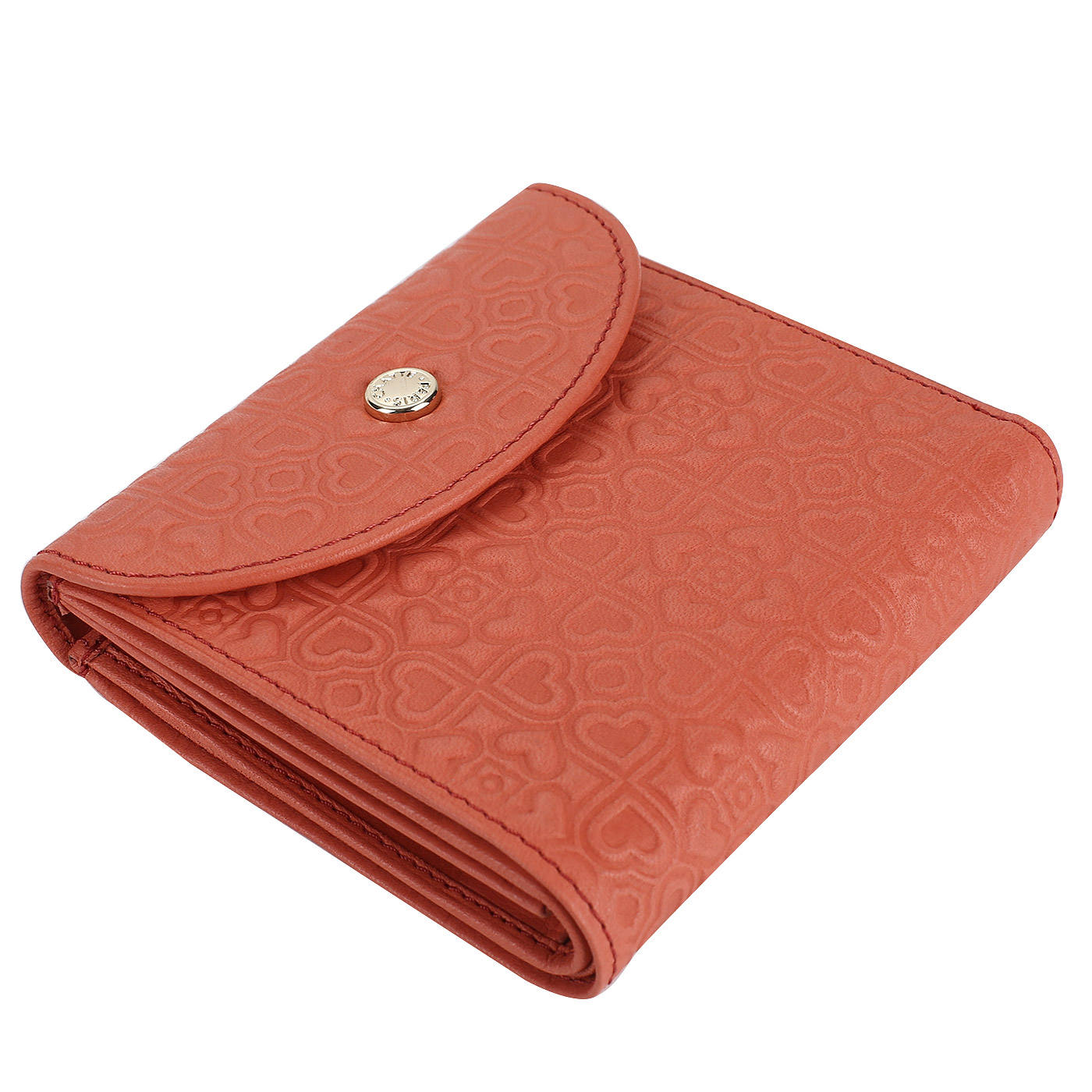 Компактное портмоне с тиснением Chatte Hearts