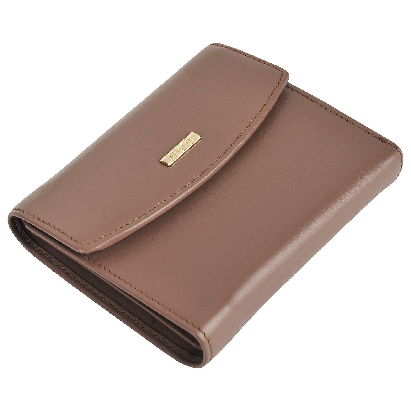 Женское кожаное портмоне на кнопке Chatte Zoe