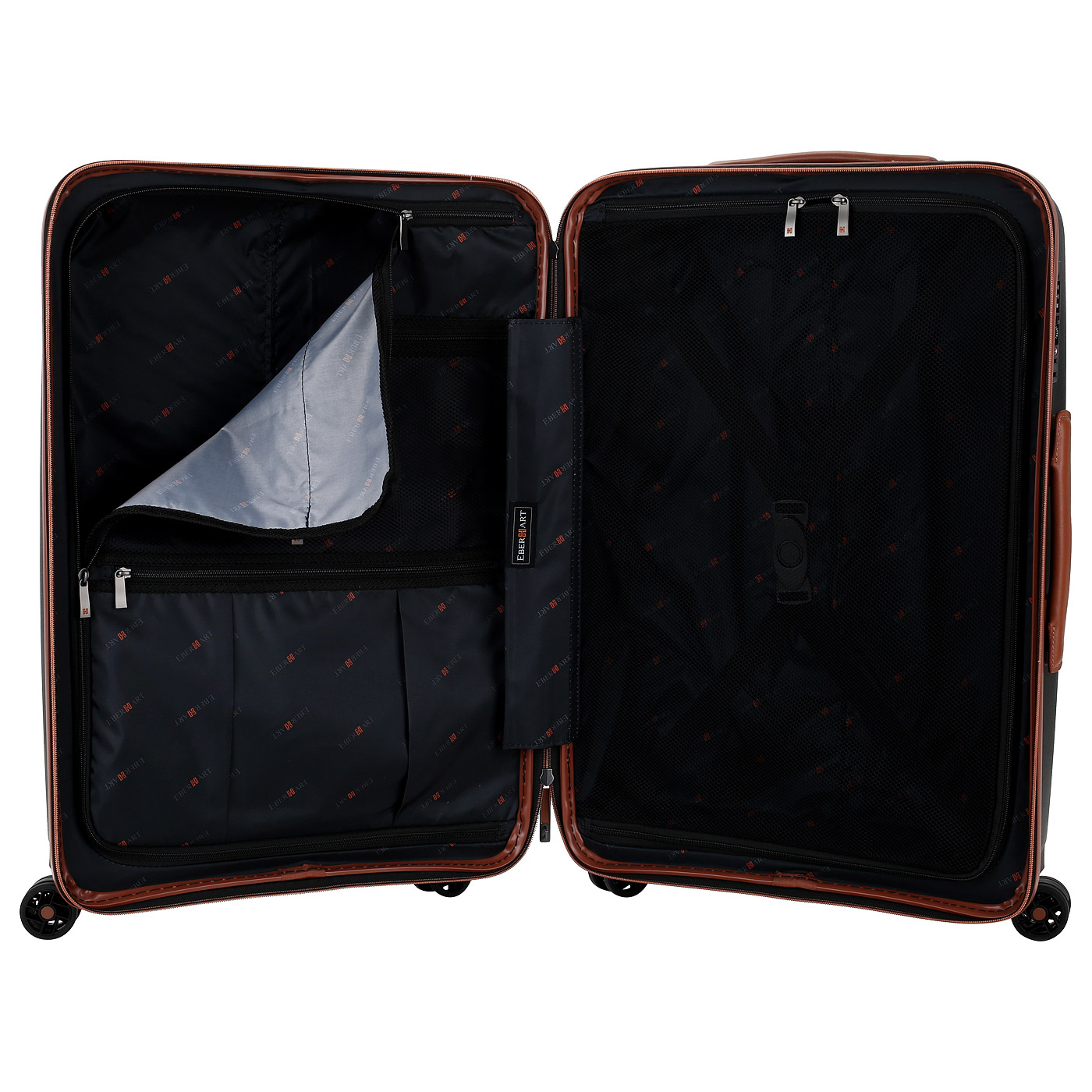 Чемодан средний M из полипропилена с кодовым замком Eberhart Delight DLX