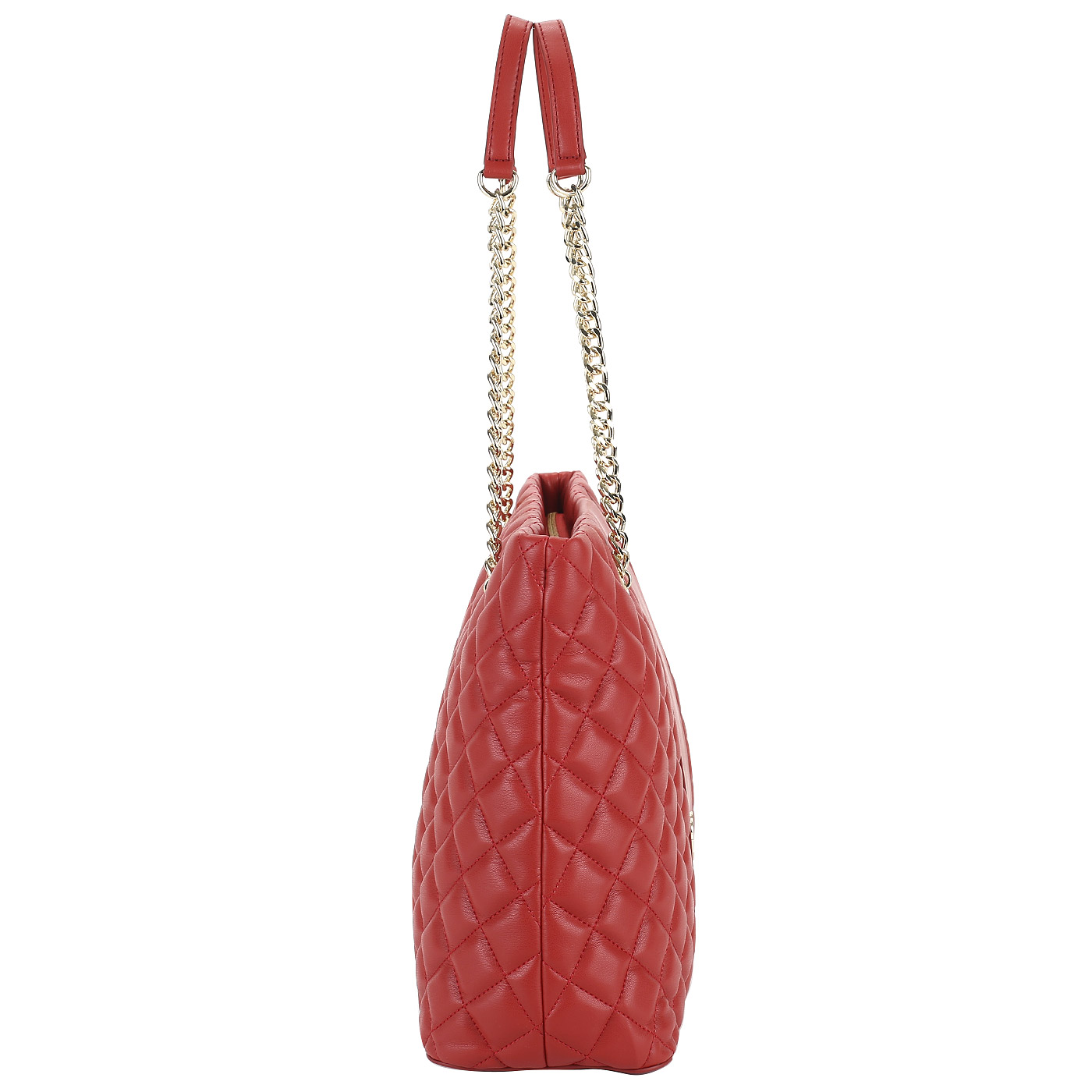 Красная стеганая сумка Love Moschino Super Quilted