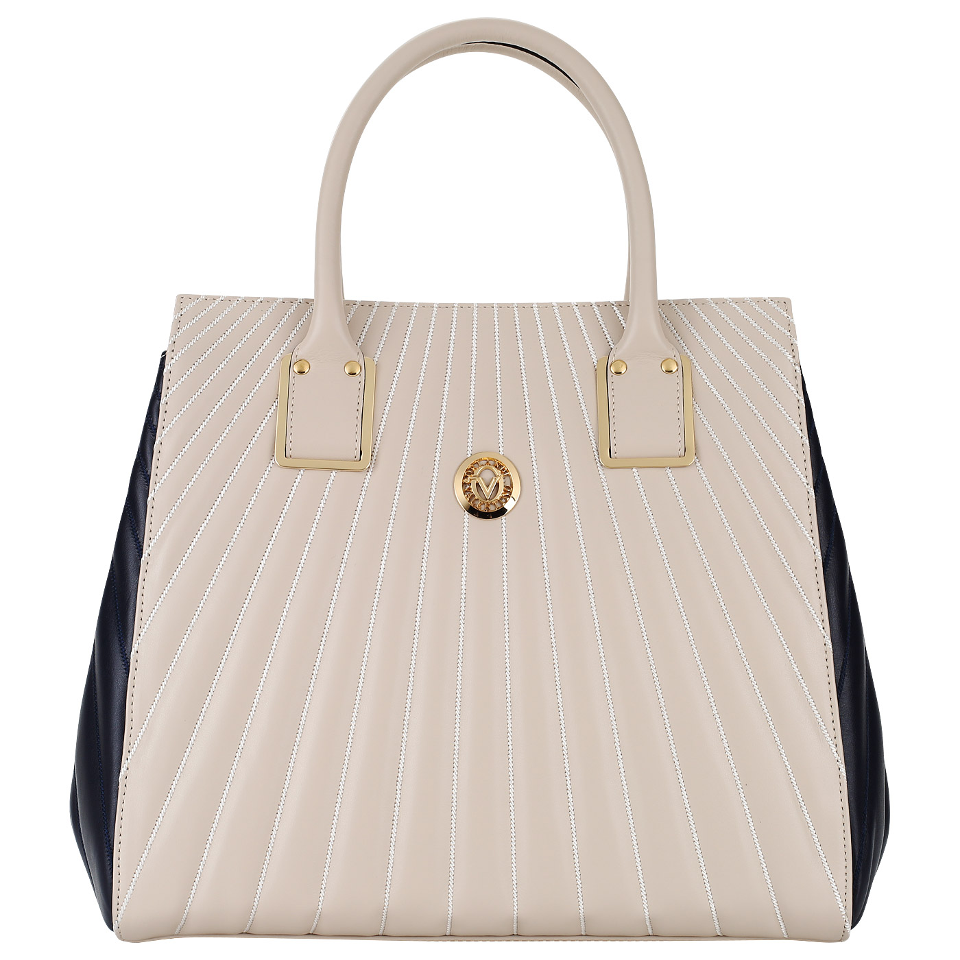 Valentino Orlandi Женская стеганая сумка с двумя отделами