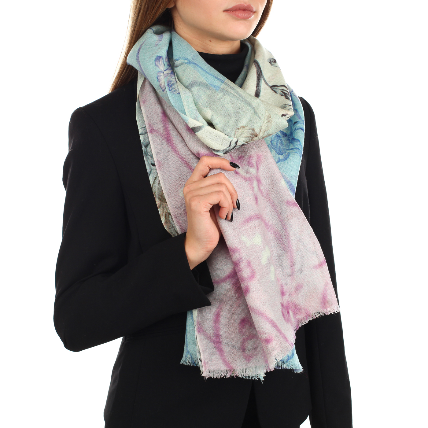 Палантин с цветочным принтом Dispacci 