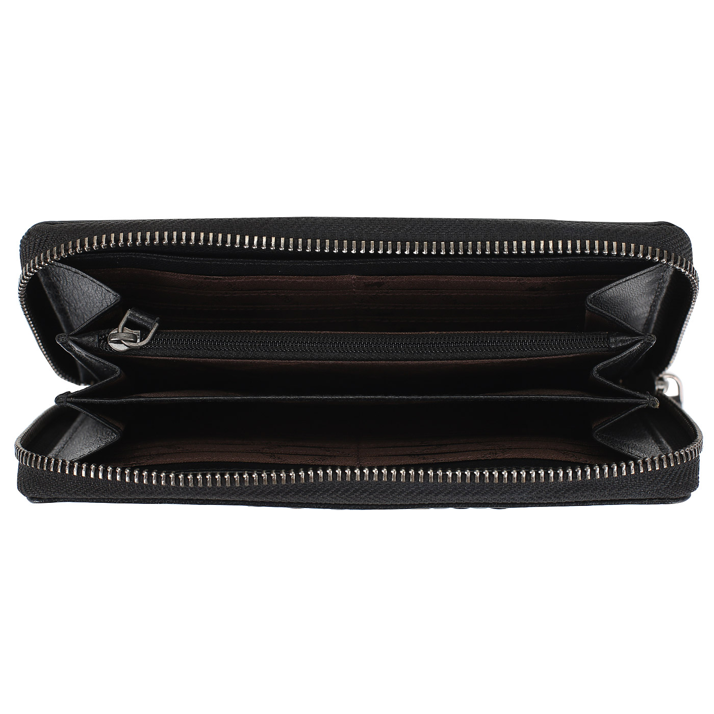 Черное кожаное портмоне на молнии Braun Buffel Soave