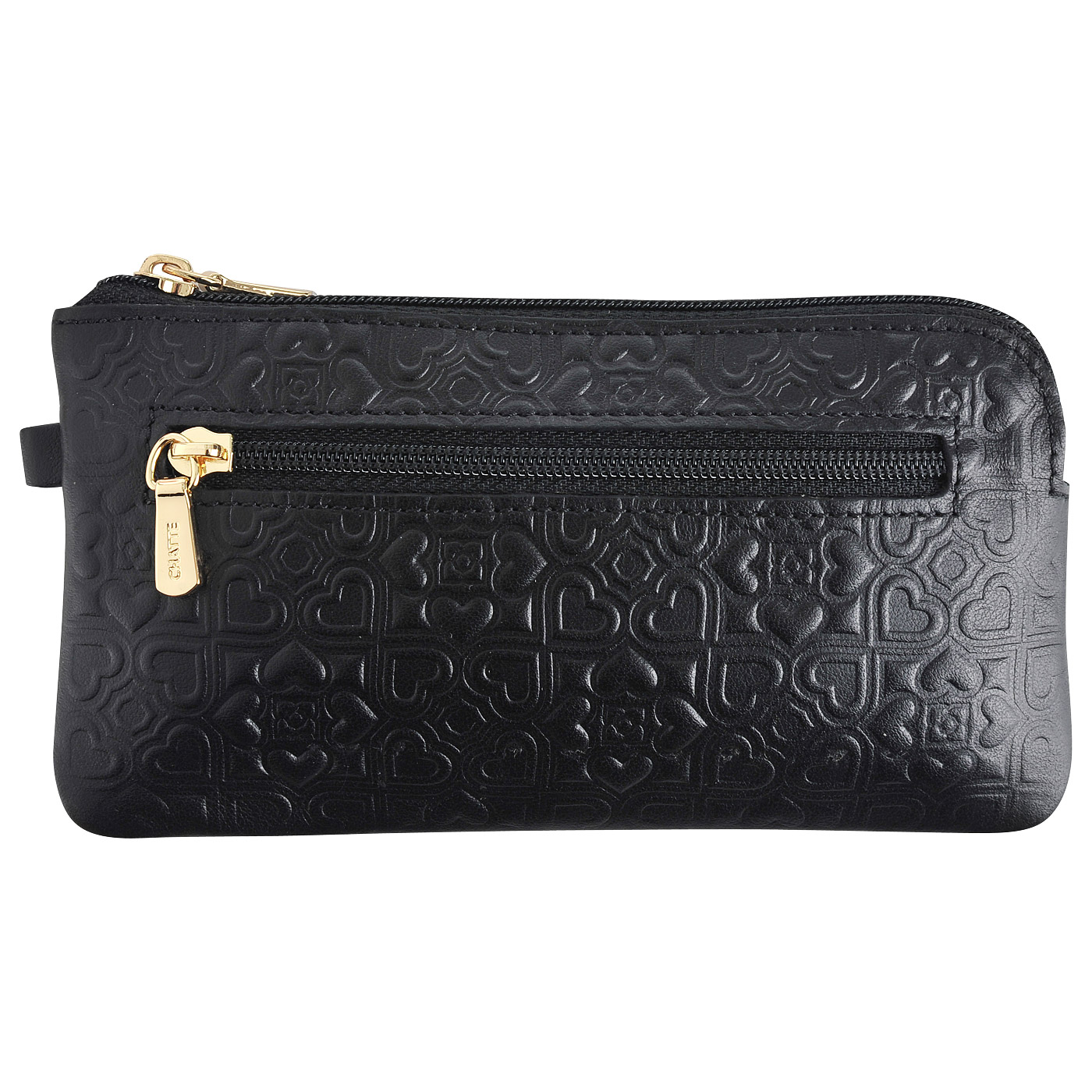 Chatte Черная ключница с тиснением