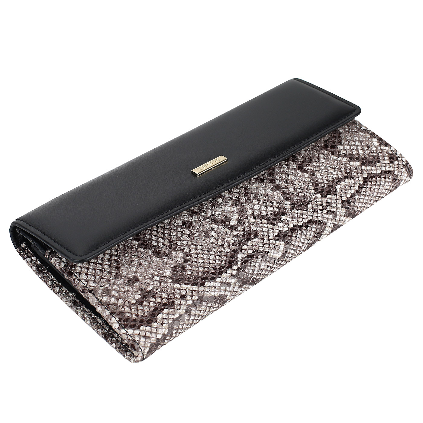 Вместительное женское портмоне на кнопке Chatte Tiffany