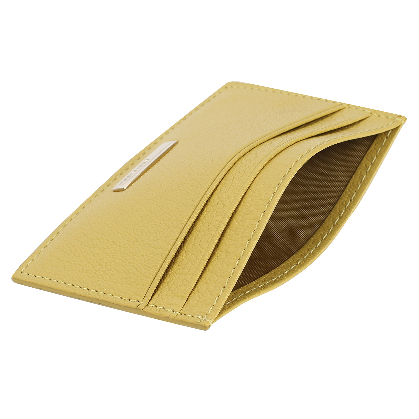 Визитница из желтой кожи Neri Karra 
