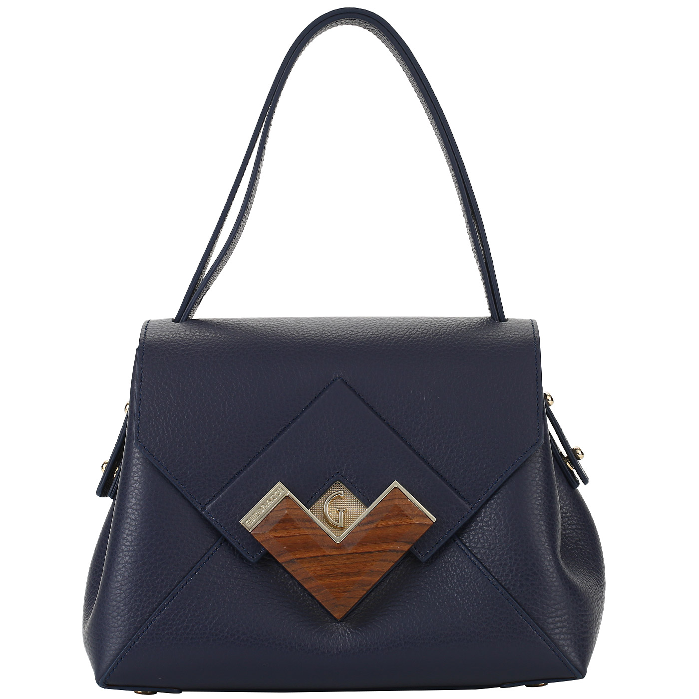 Gironacci Синяя кожаная сумочка