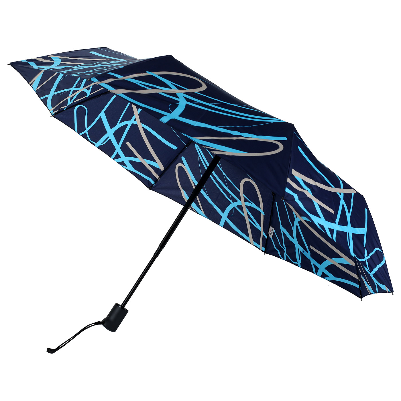 Синий складной женский зонт Doppler 