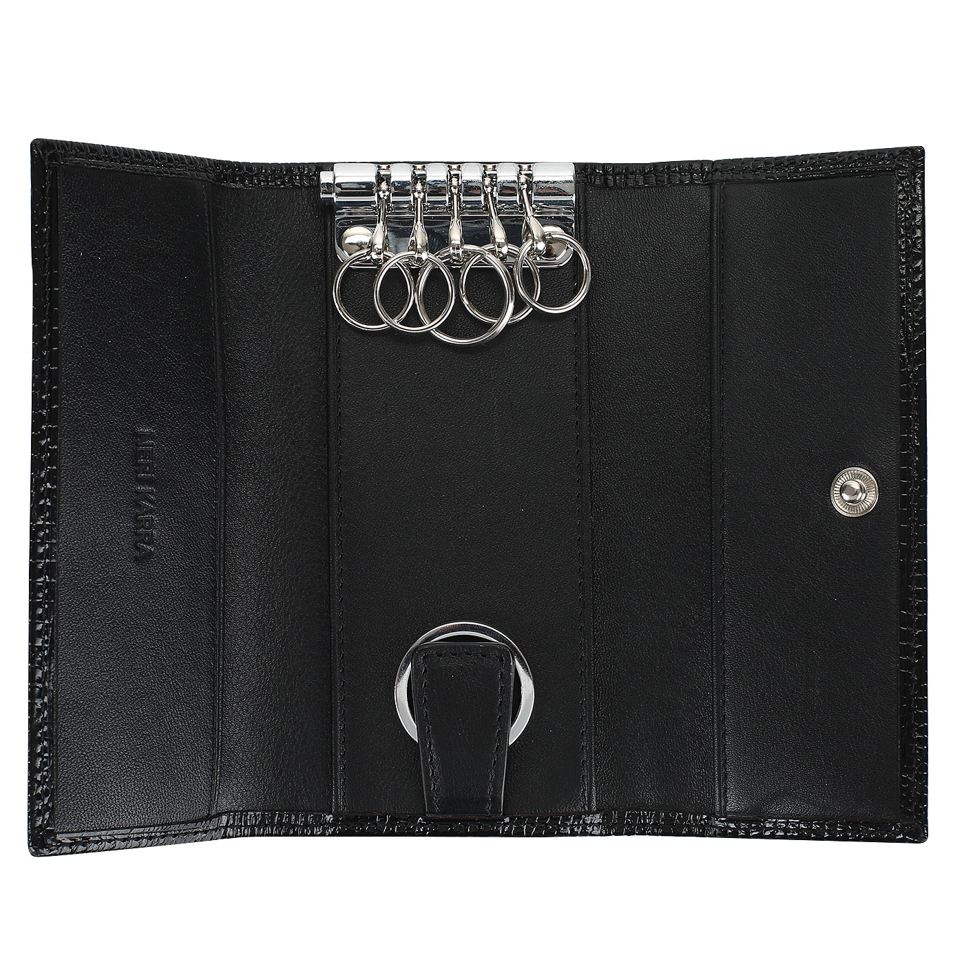 Кожаная ключница на кнопке Neri Karra 