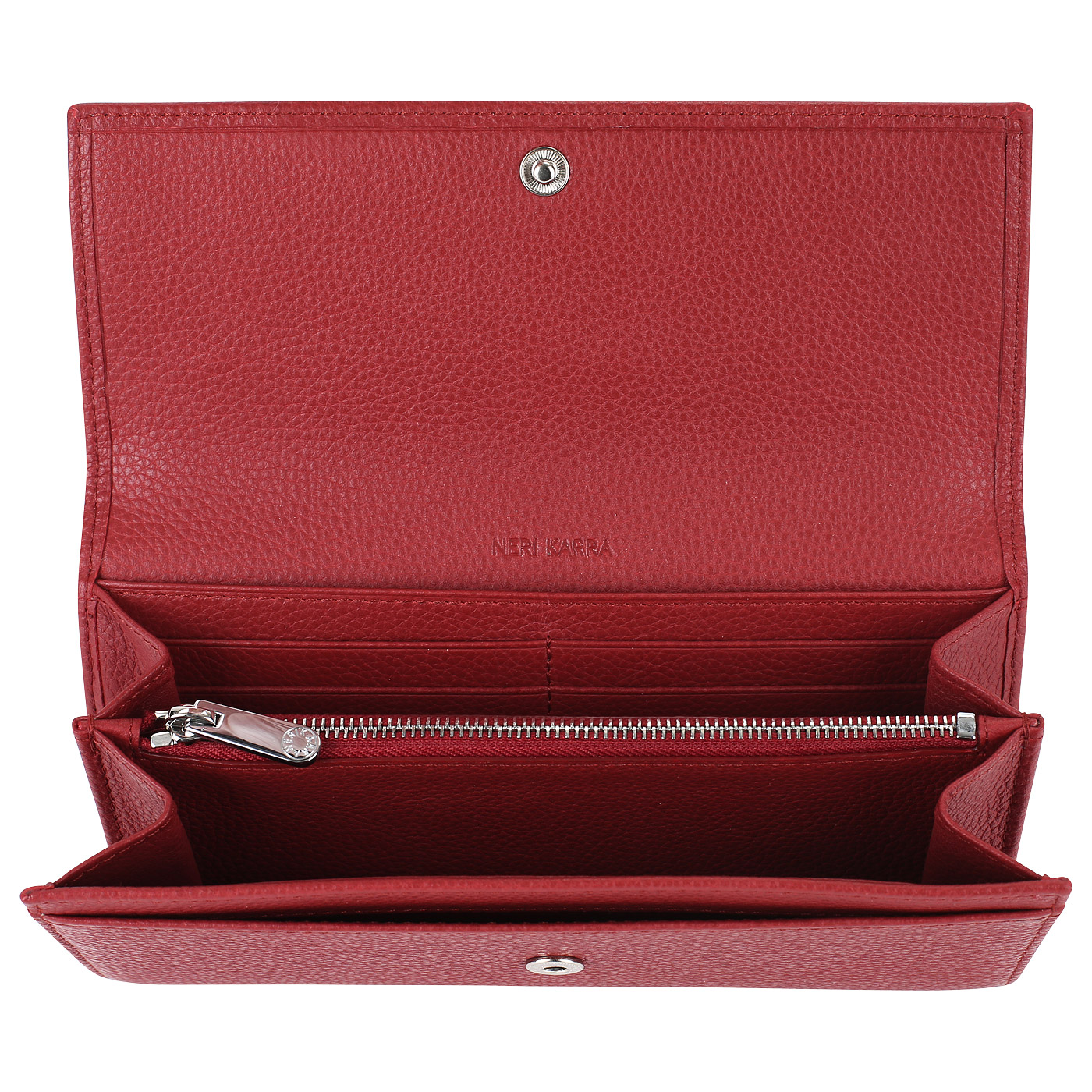 Красный кошелек на кнопке Neri Karra 