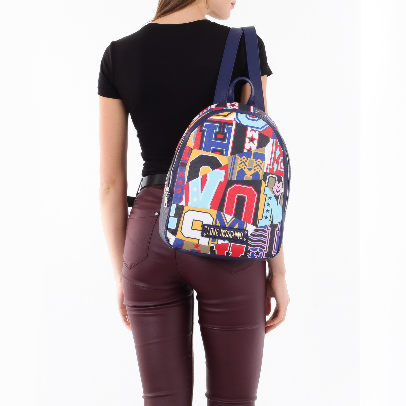 Городской рюкзак с принтом Love Moschino Graphic Alphabet