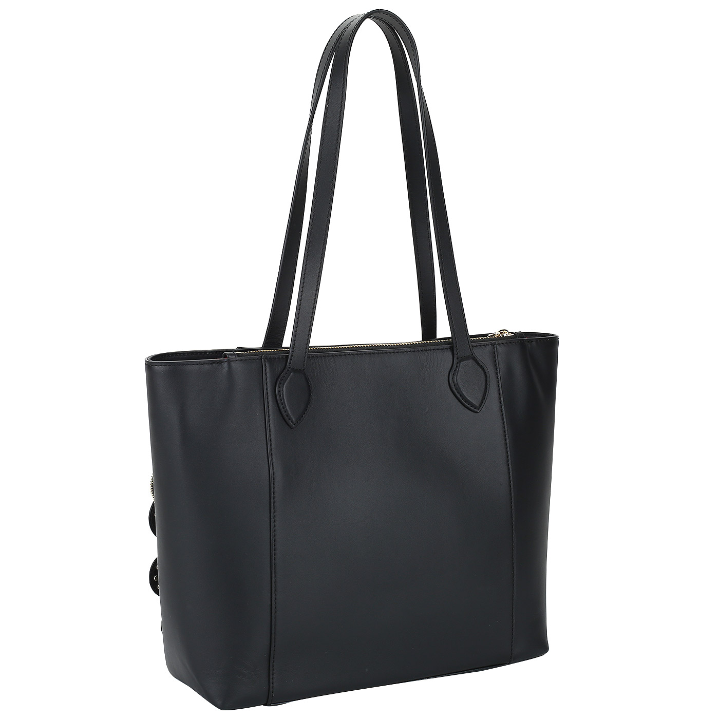 Черная женская сумка-тоут Love Moschino Heart Rouge