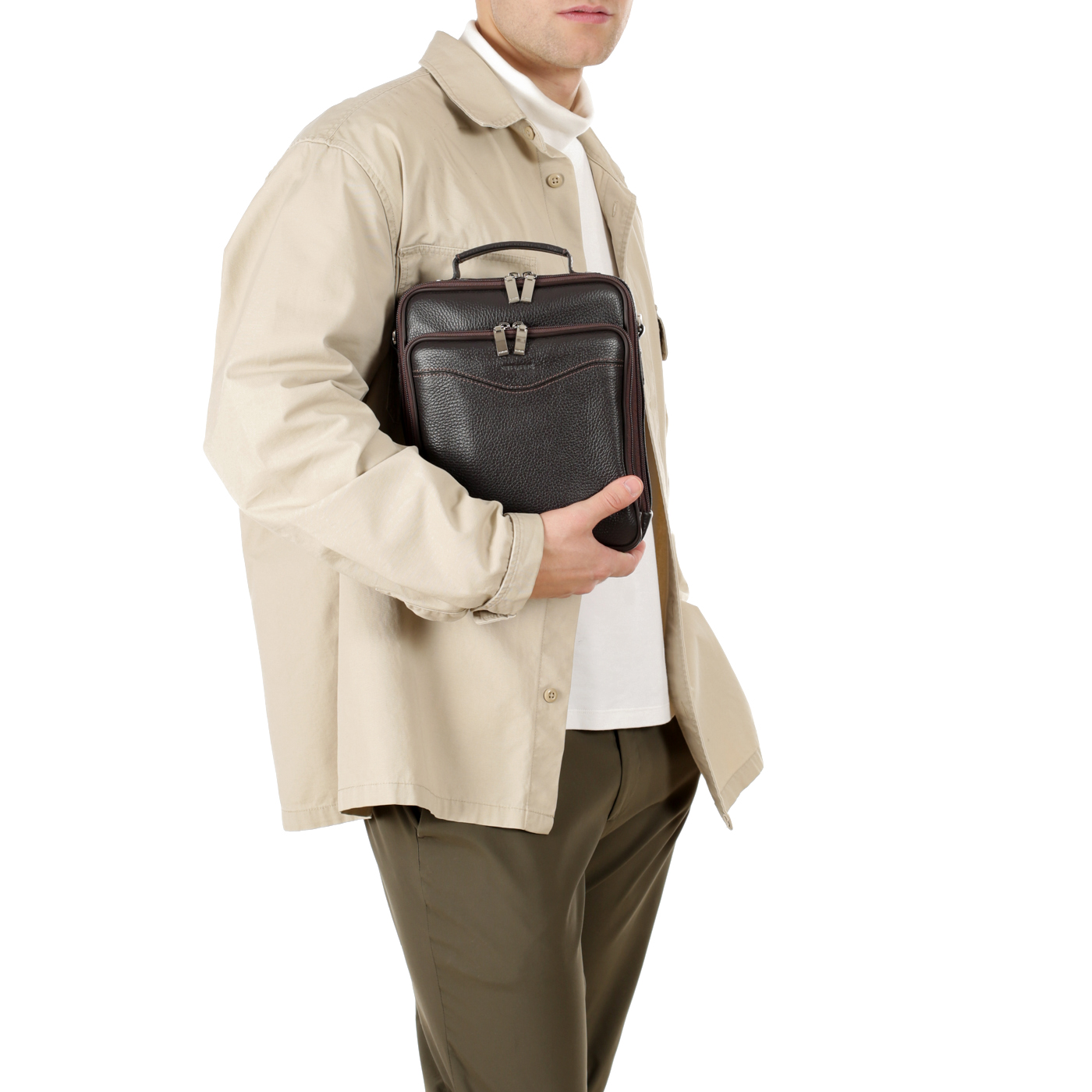 Кожаная сумка с плечевым ремешком Stevens 