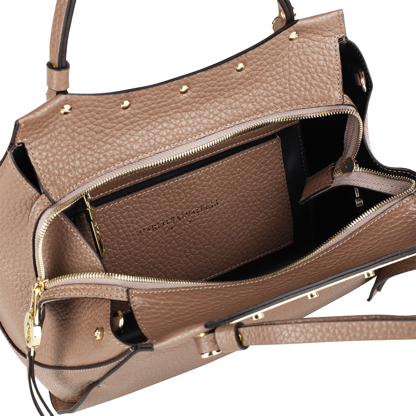 Сумка на двойной молнии Carlo Salvatelli Cervino