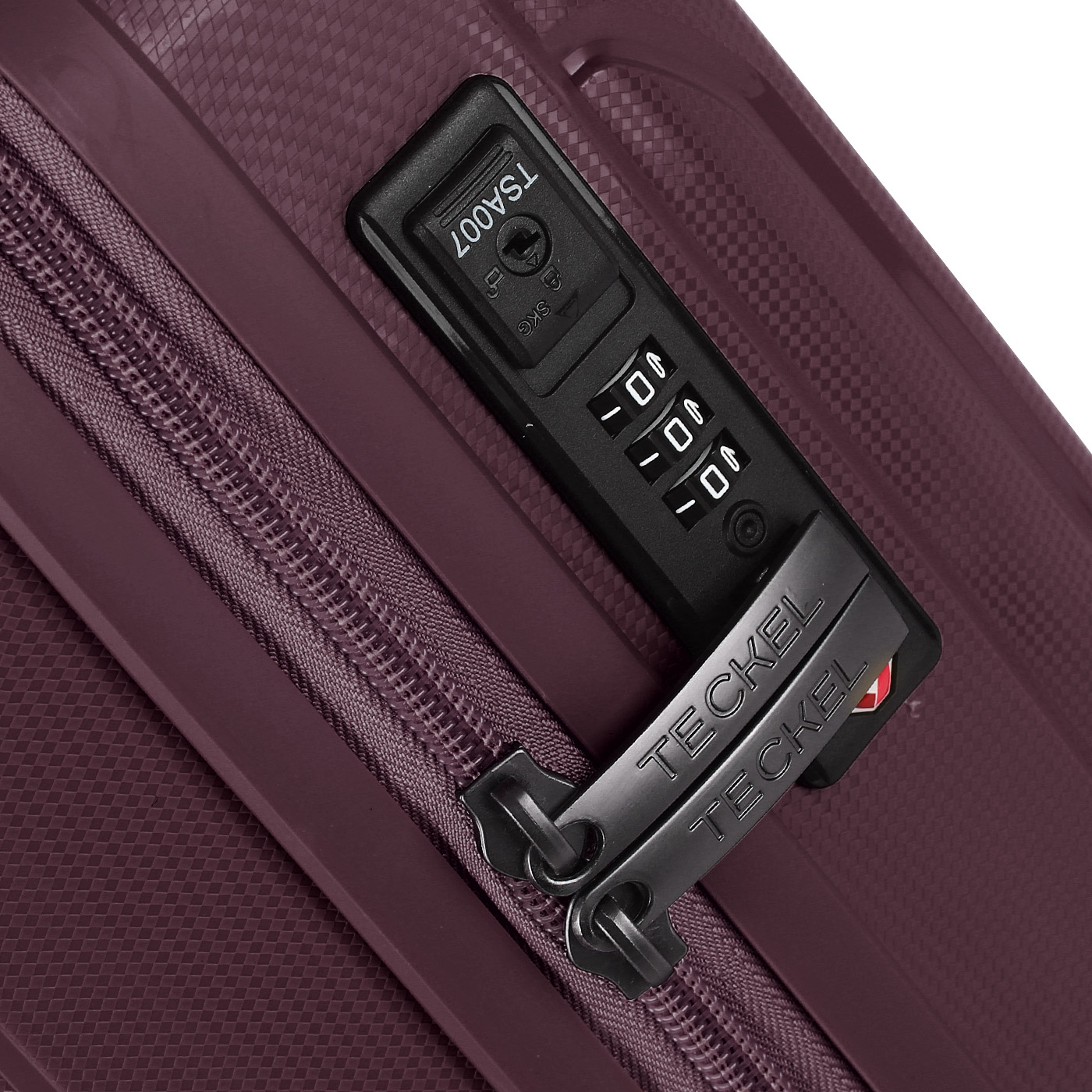 Чемодан маленький S из полипропилена с кодовым замком Teckel Avenue