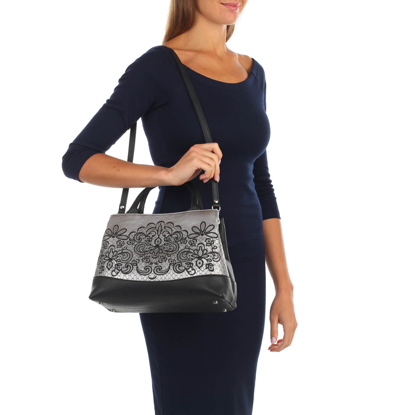 Классическая сумка с вышивкой Marina Creazioni 