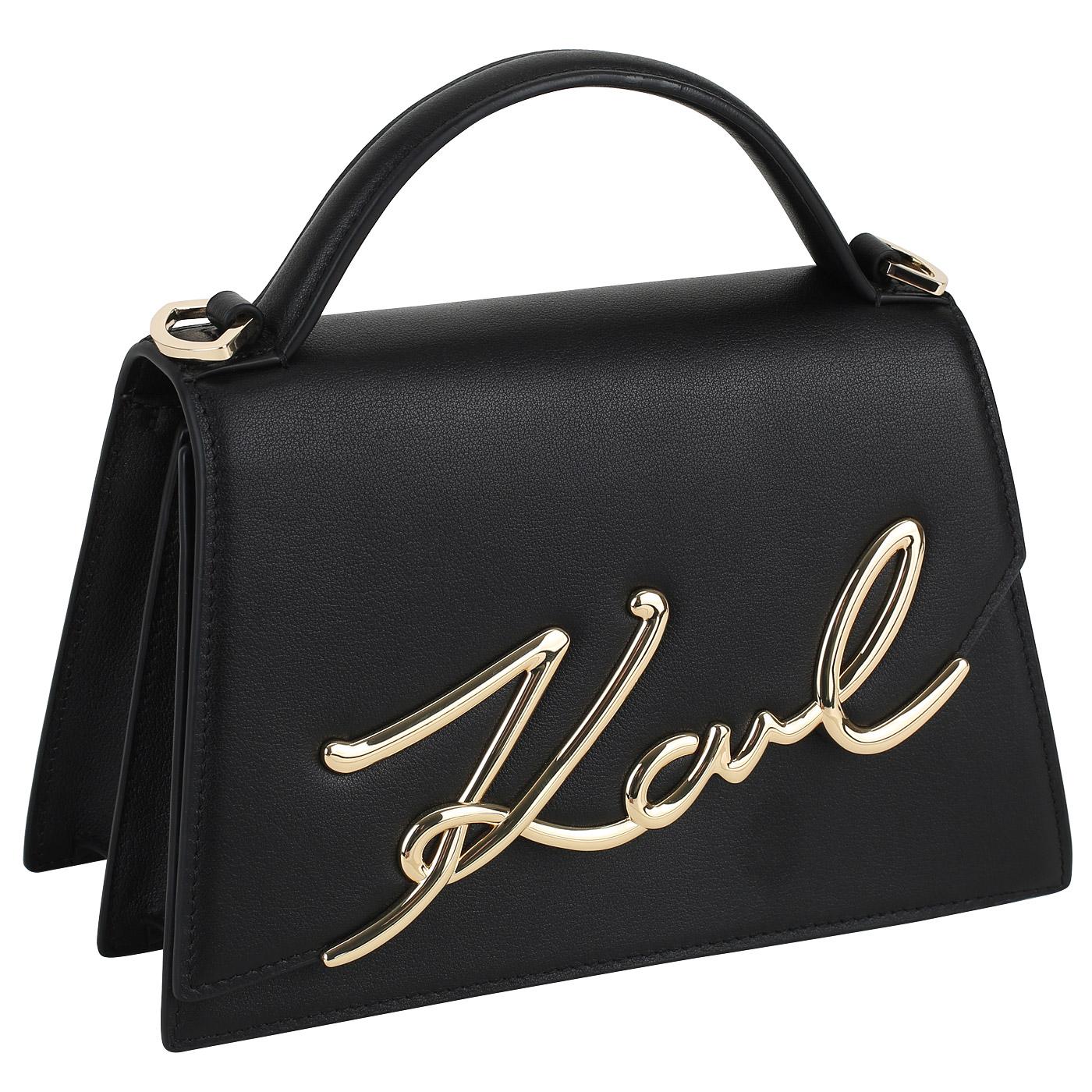 Кожаная сумка Karl Lagerfeld Signature