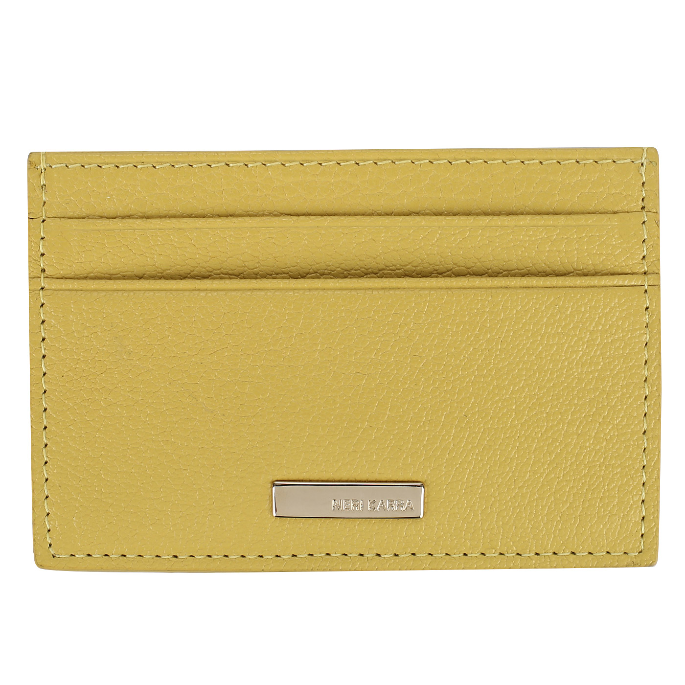 Neri Karra Визитница из желтой кожи