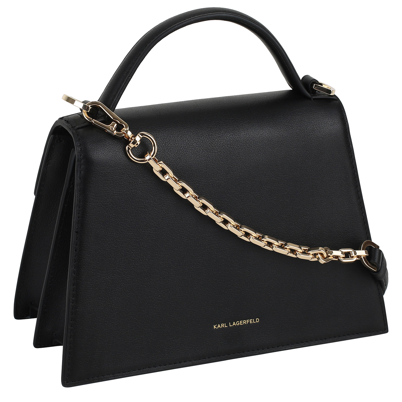 Кожаная сумка Karl Lagerfeld Signature