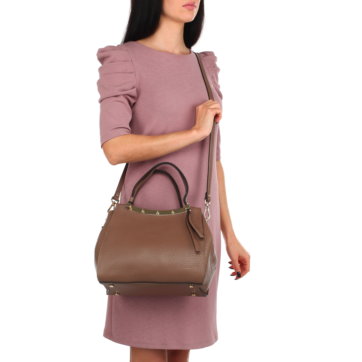 Сумка на двойной молнии Carlo Salvatelli Cervino